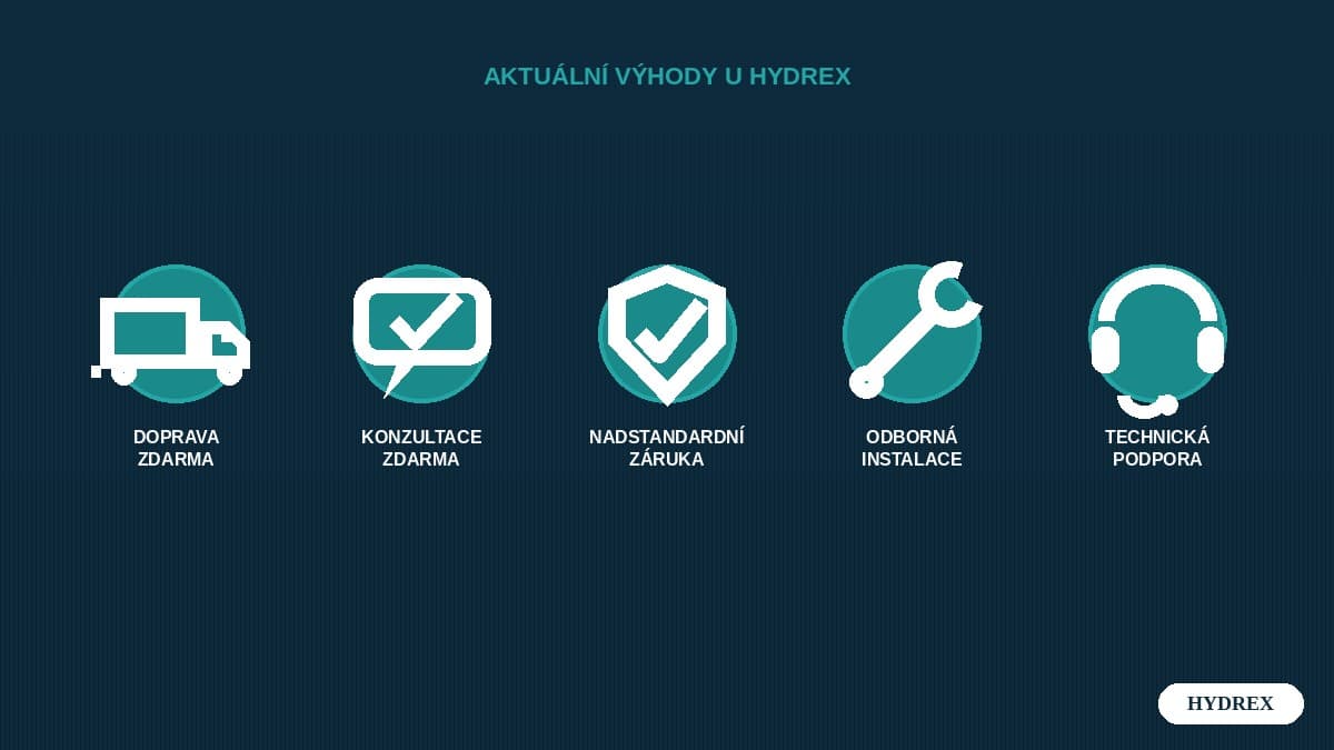 Aktuální výhody a akce u Hydrex