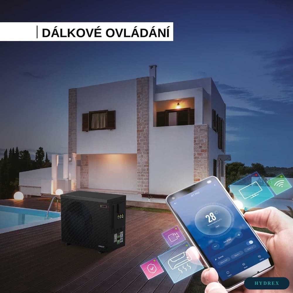 Dálkové ovládání přes aplikaci Poolex