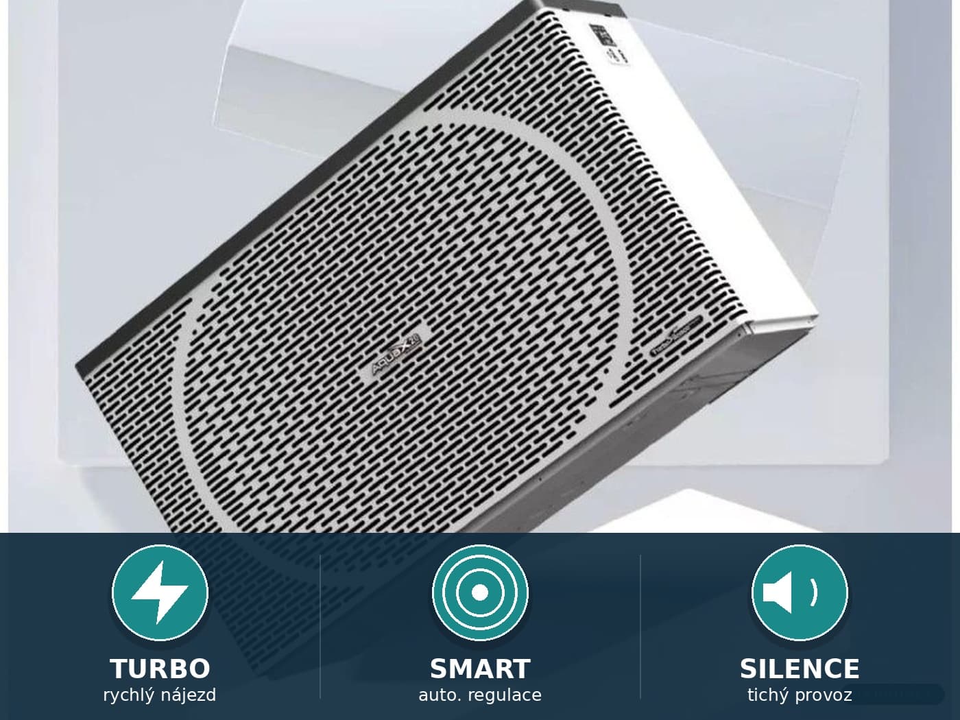 Tři provozní režimy: Turbo, Smart, Silence