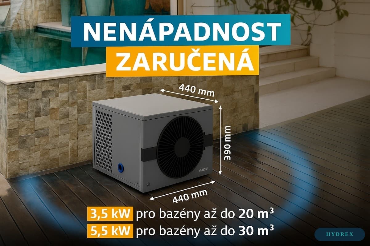 Kompaktní rozměry a nízká hlučnost